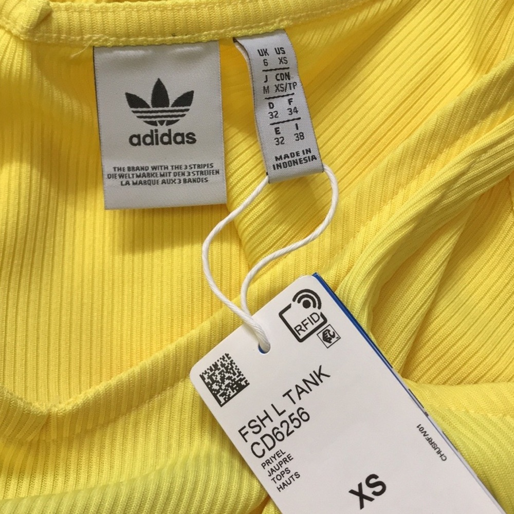 ADIDAS Originals Fashion League Yellow Tank Top - Picture 7 of 10
